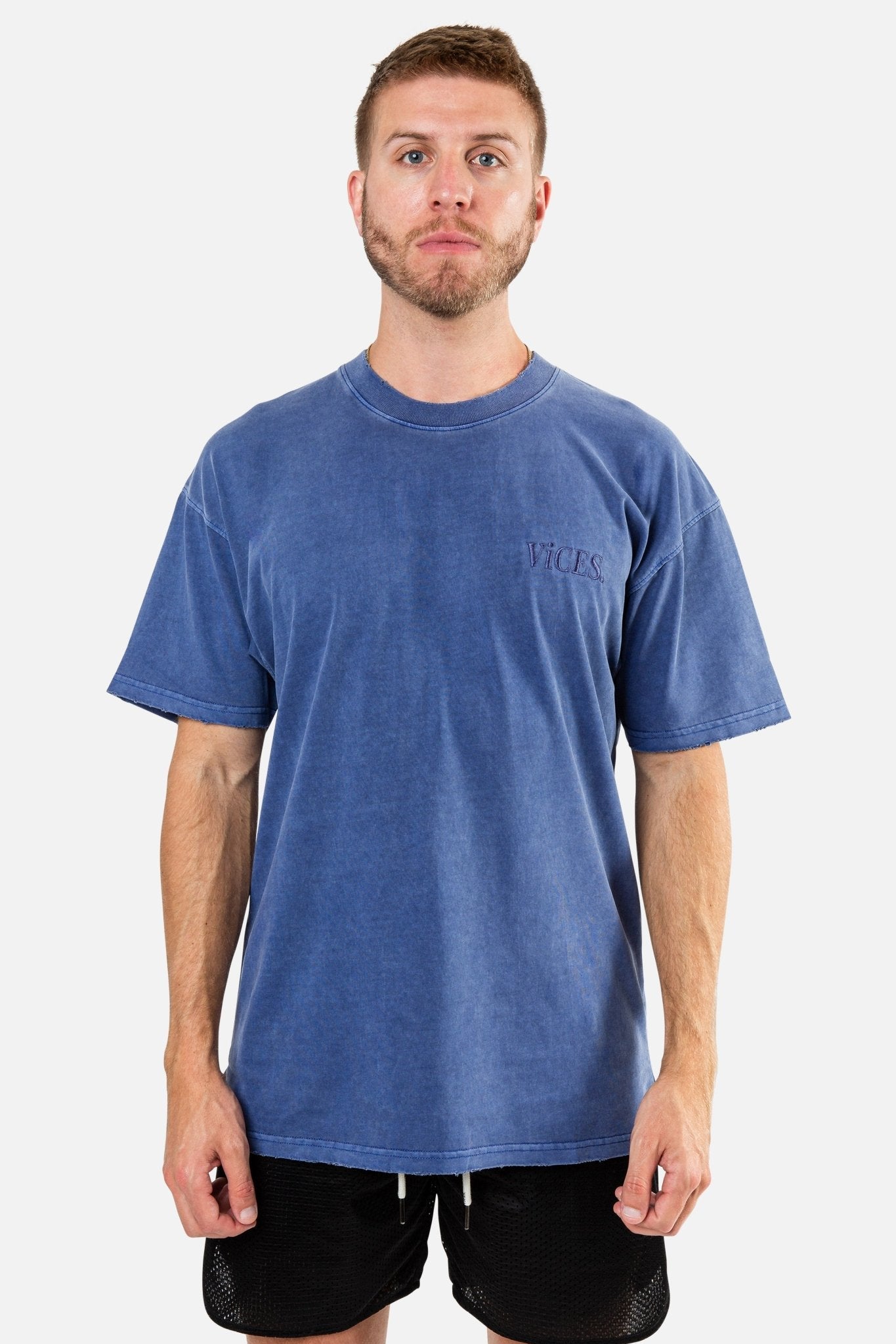 Classic Stoned Tee (Vintage Blue) - Vices&co.