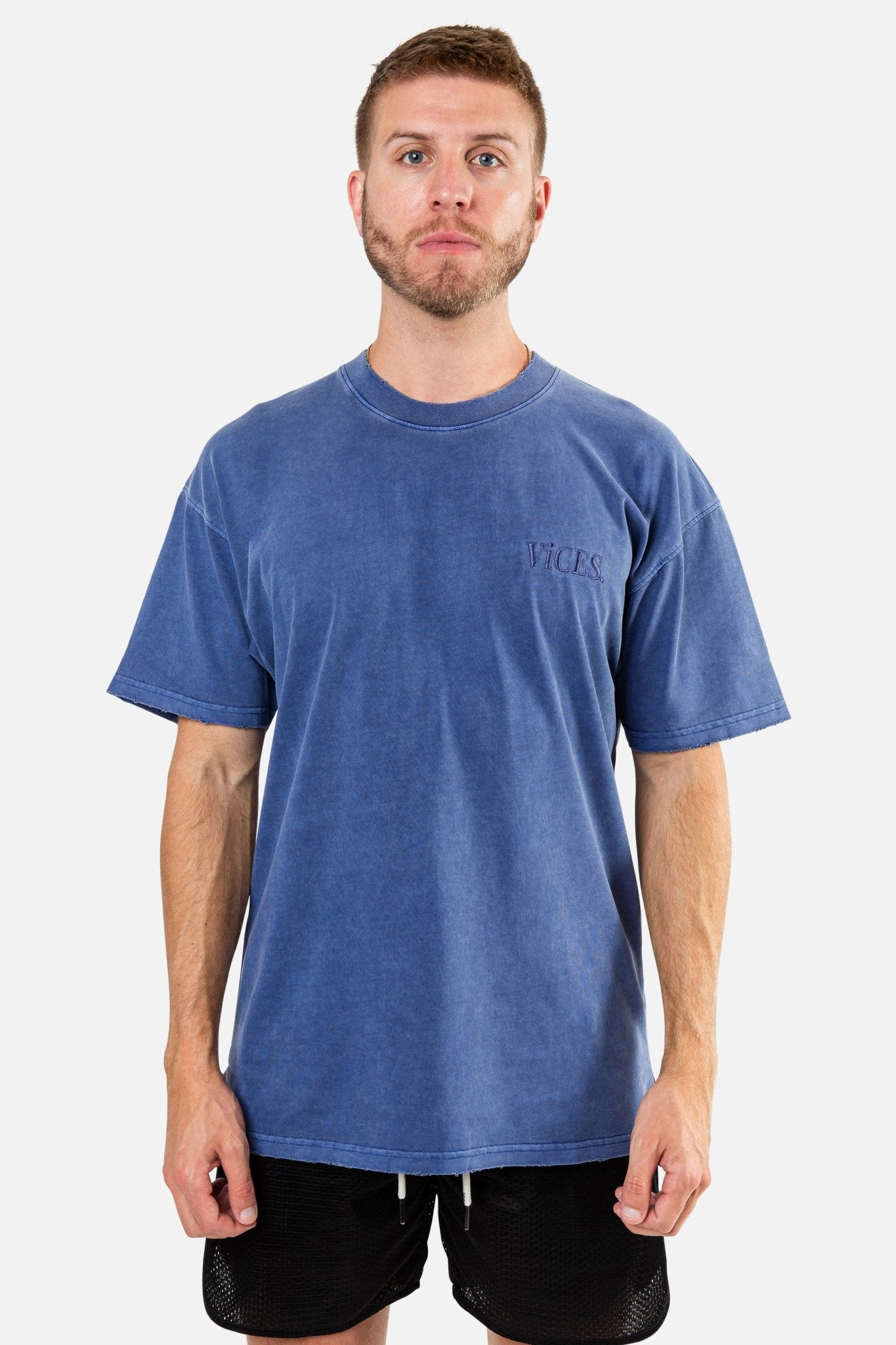 Classic Stoned Tee (Vintage Blue) - Vices&co.