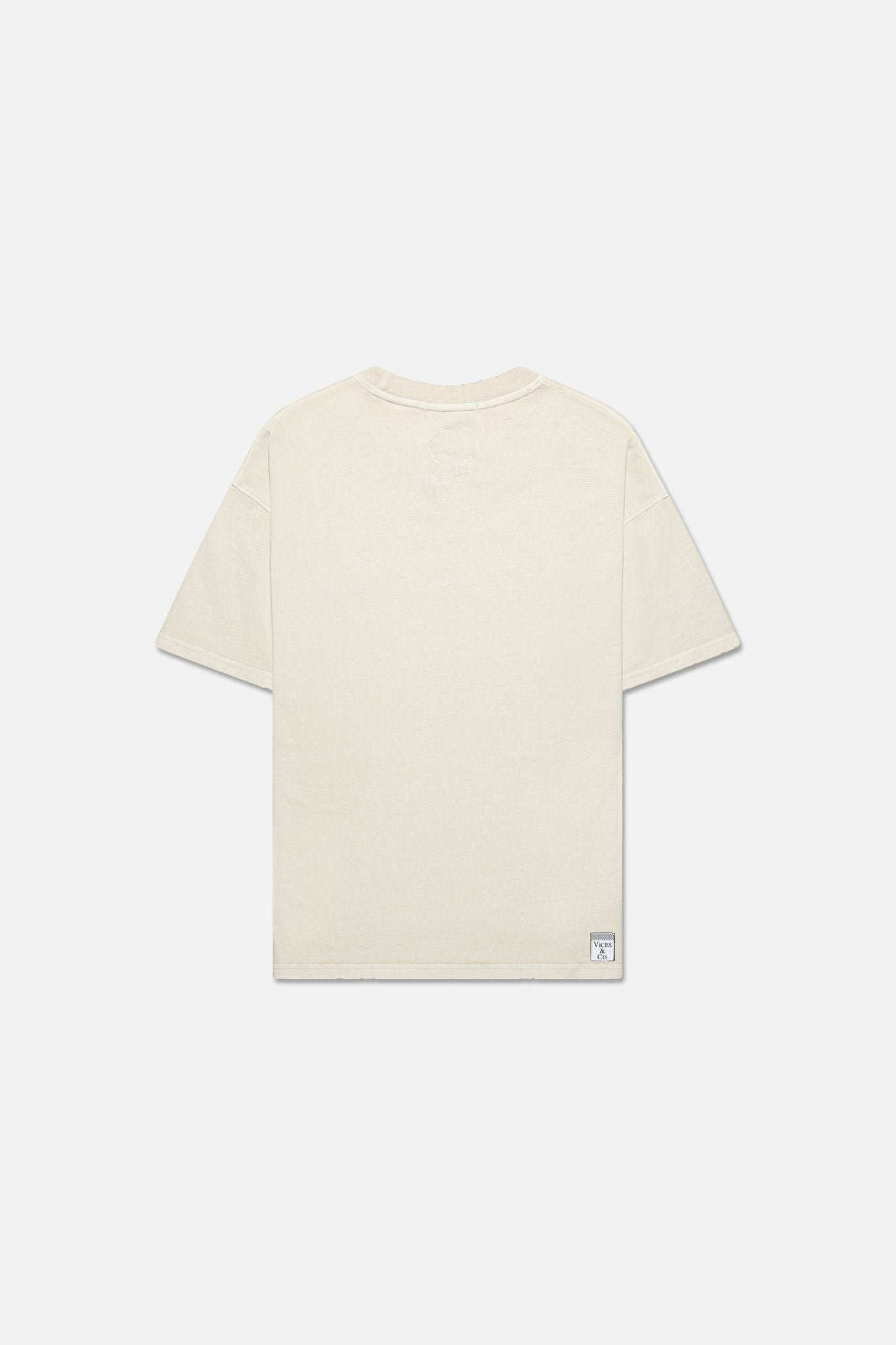 Classic Stoned Tee (Vintage Cream) - Vices&co.