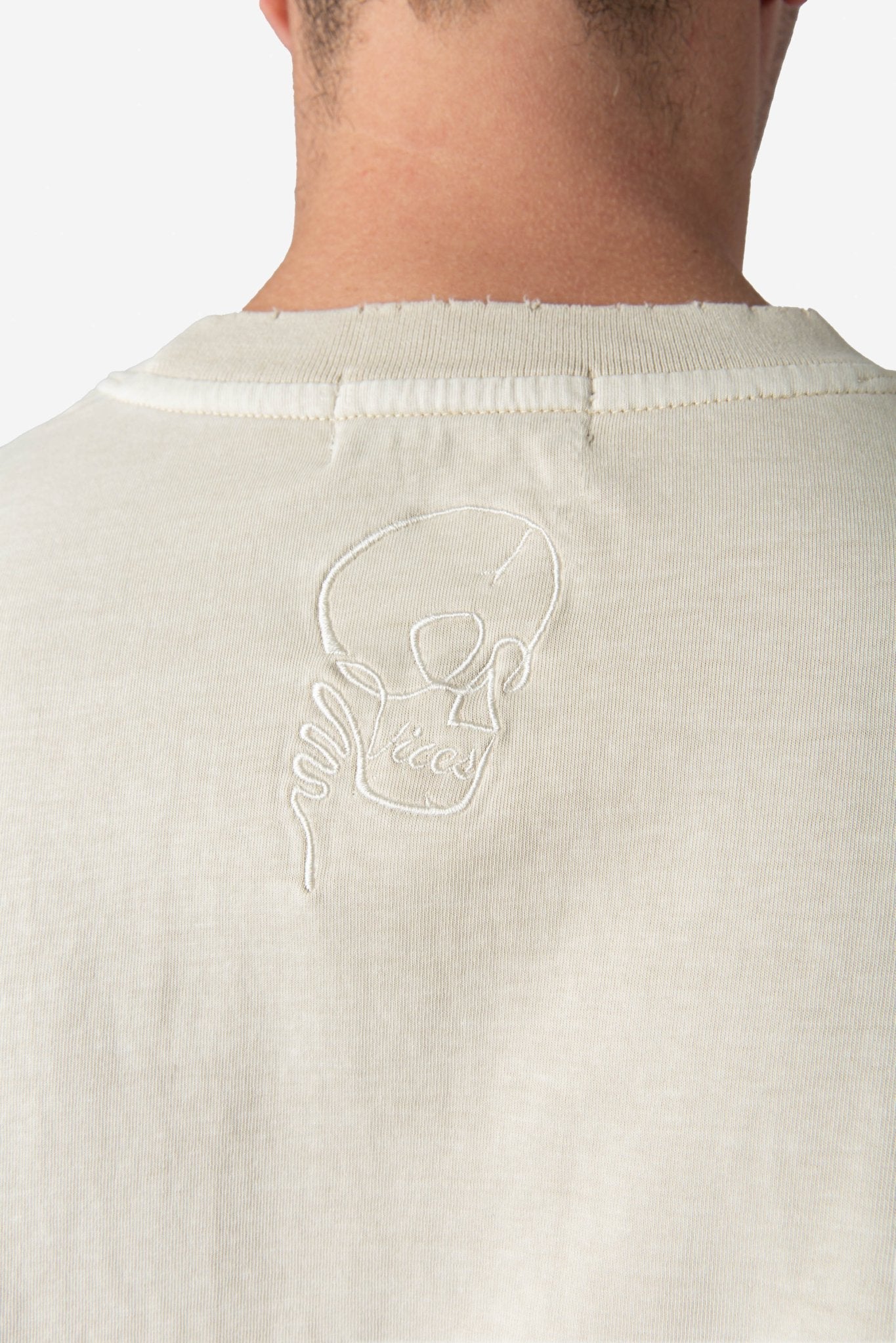 Classic Stoned Tee (Vintage Cream) - Vices&co.