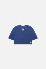 Crop Stoned Tee (Vintage Blue) - Vices&co.