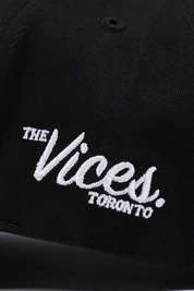 V Dot Snapback - Black - Vices&co.
