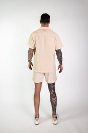 Waffle Resort Shorts (Beige) - Vices&co.