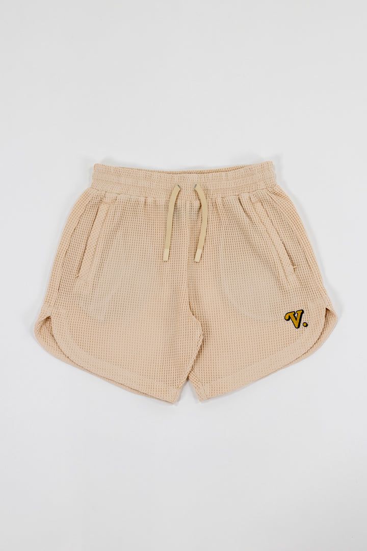 Waffle Resort Shorts (Beige) - Vices&co.